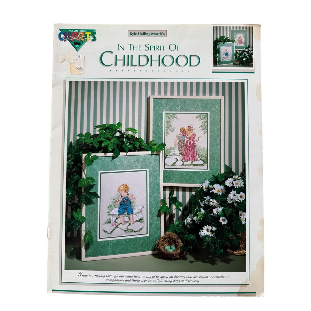 Vintage In The Spirit of Childhood Cross Stitch Design Booklet Kids Friends